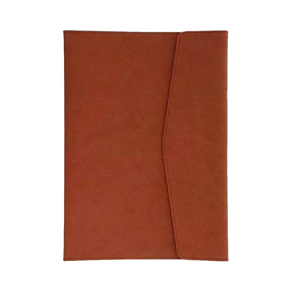 PU A4 منظم المستندات المفاجئة زر الأعمال حقيبة سفر الرجال طلاب الجامعات أنيقة عصرية