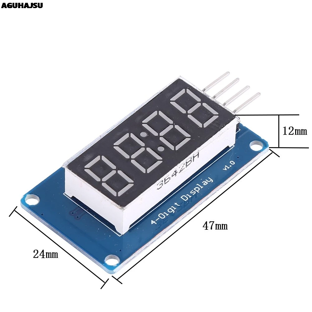 TM1637 LED Display Module For Arduino 7 Segment 4 Bits 0.36Inch Clock RED Anode Digital Tube Four Serial Driver Board Pack