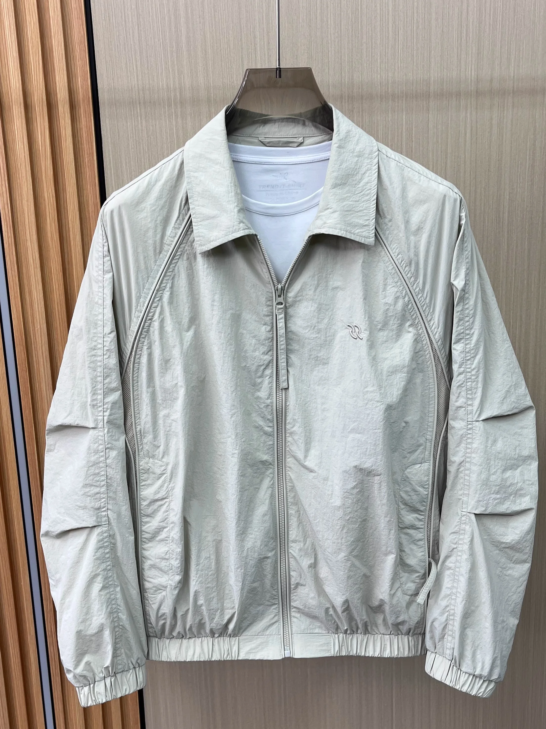 

Men's Spring Summer Casual Collar Jaet New Faionable Versatile Youthwear Color Trendy Splice Outdoor Sun Protection...