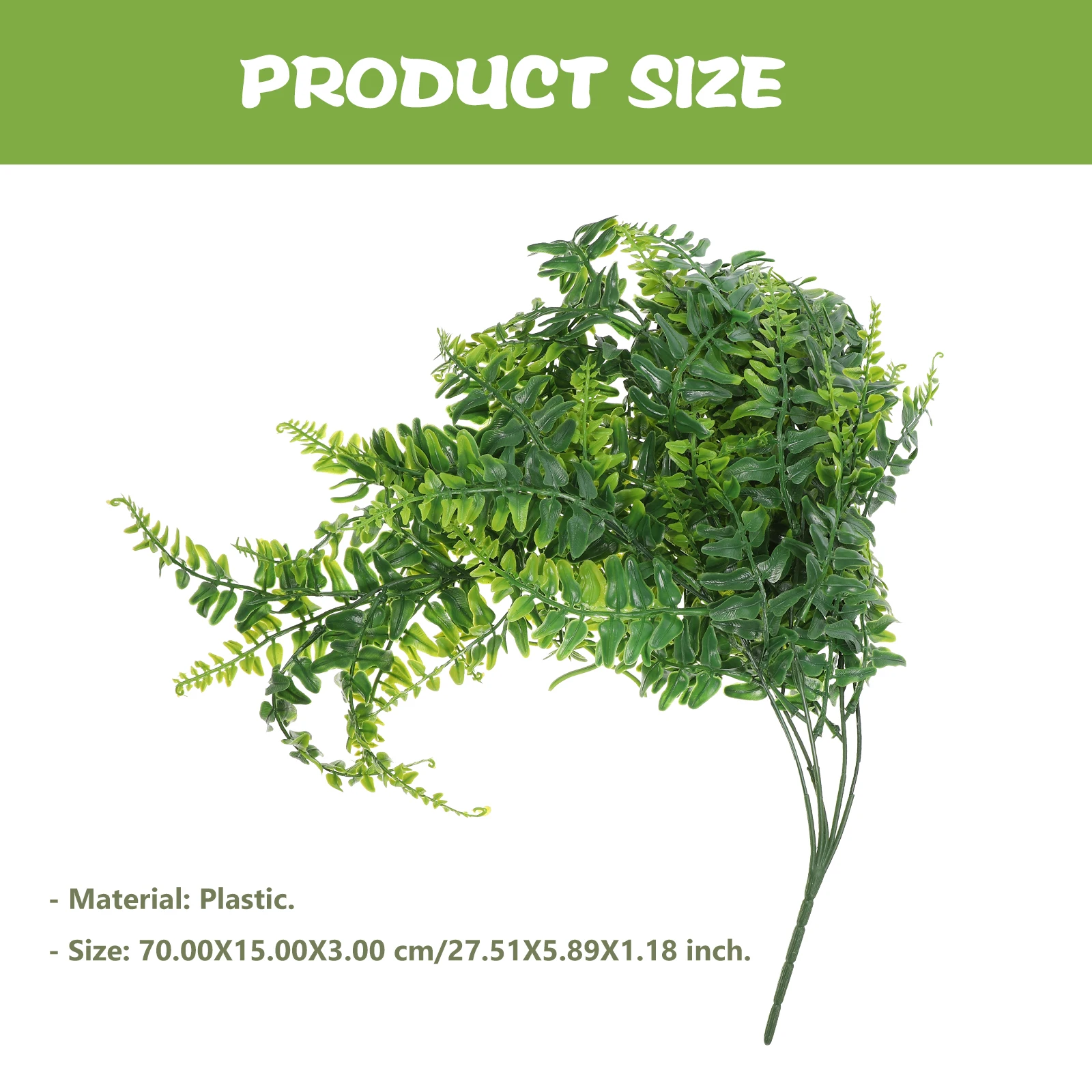 

Artificial Hanging Plants Fake Green Plastic Greenery Decorative Wall Door Balcony Terrace Indoor Outdoor GardenPlant