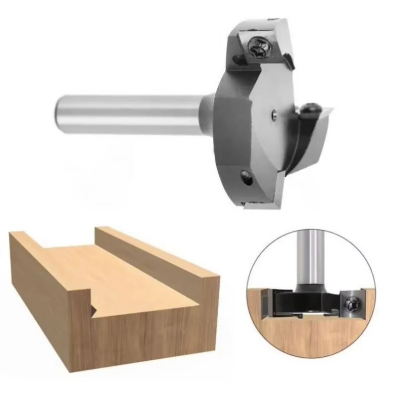 

REALMAX Shank Machine Clip-type 3 Edged Router Bits With Bearing Cnc Cutting Tools Woodworking Milling Cutter Spoilboard Cutter