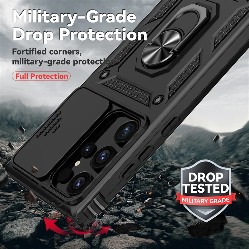 حافظة حماية مغناطيسية لهاتف سامسونج S25 S24 S23 S22 S21 S20 نوت 20 Ultra S10 Plus غطاء حماية مضاد للصدمات