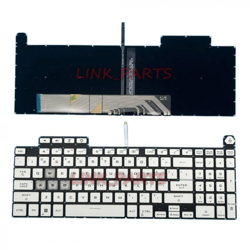 NEW US English White RGB Backlit Keyboard For ASUS FX507 FX507Z FX507ZC FX507ZE FX507ZM FX507ZR Laptop Keyboard