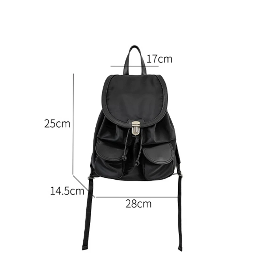 حقيبة ظهر كورية متعددة الجيوب من النايلون للنساء، حقيبة ظهر جديدة مقاومة للماء للترفيه، حقيبة مدرسية للسفر والرياضة في الهواء الطلق mochila