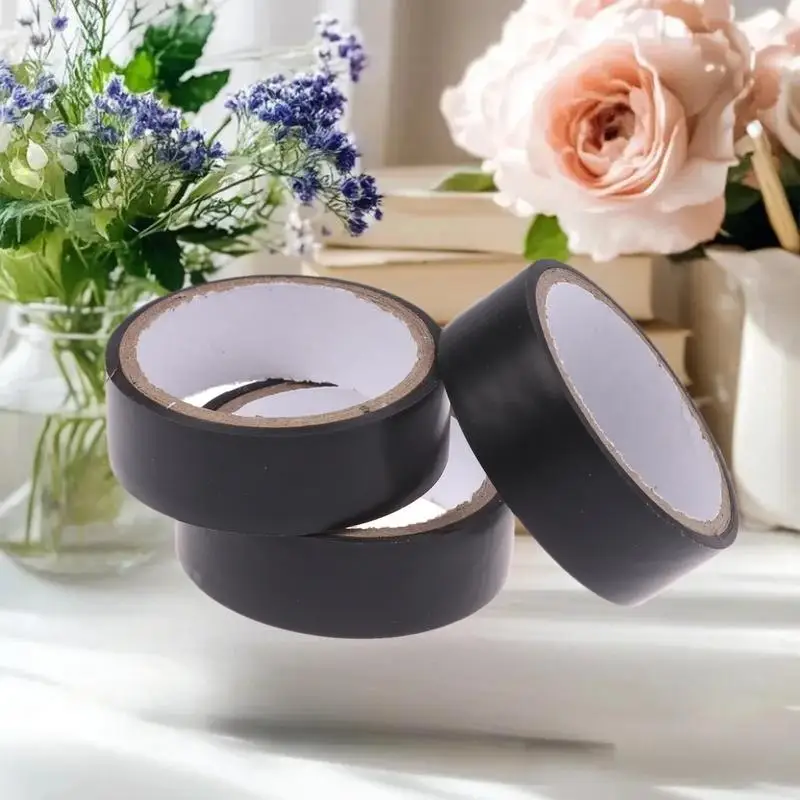 Cinta eléctrica de caucho negro de alta temperatura, adhesivo aislante Flexible duradero para uso industrial, doméstico y mecánico, 10 Uds.