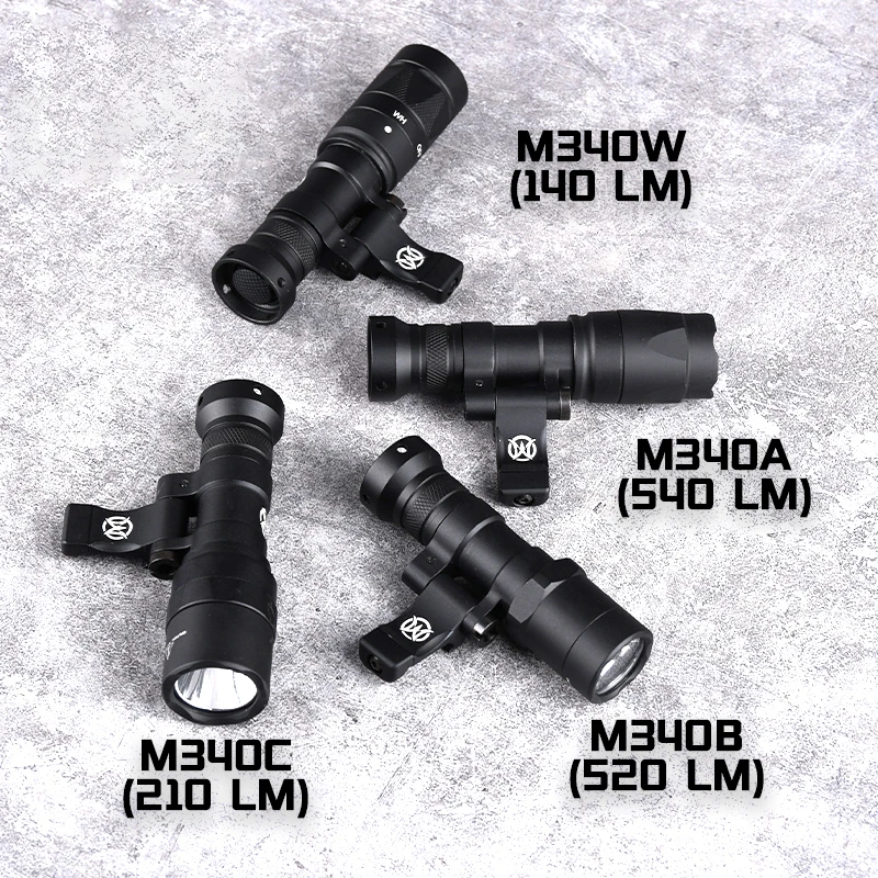 WADSN Airsoft M600 M300 Surefir Tactical Flashlight M640 M340 Weapon Scout Light Rail Rotating Base Fit M-Lok Keymod Rail Mount