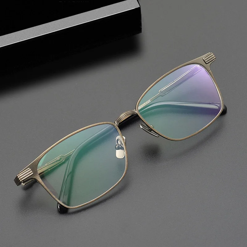 

Fashion Square Big Face Pure Titanium Optical Prescription Myopia Eyeglasses Frame Men Women Glasses Frame Spectacles Eyewear
