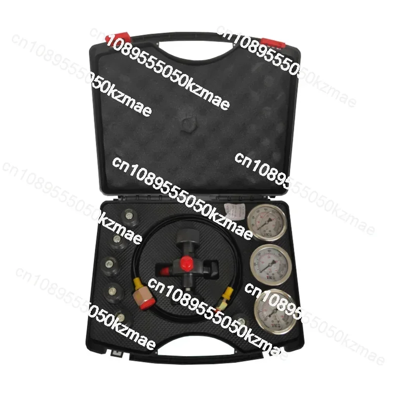 

7 IN 1 Hydraulic Accumulator Cylinder Nitrogen Gas Charging Kit and Pressure Test Kit