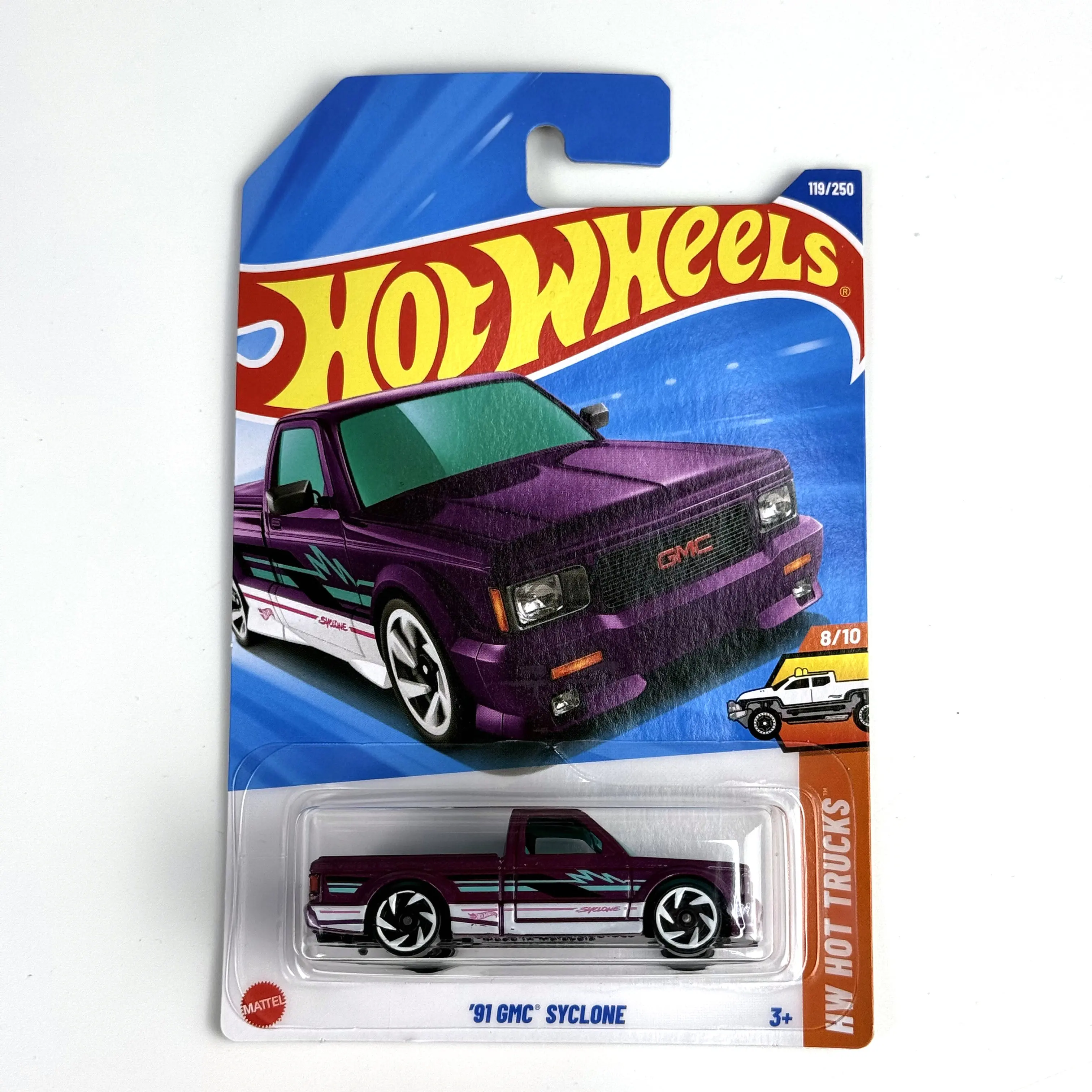 

2025-119 Hot Wheels Cars 2025F 91 GMC SYCLONE 1/64 Metal Die-cast Model Toy Vehicles