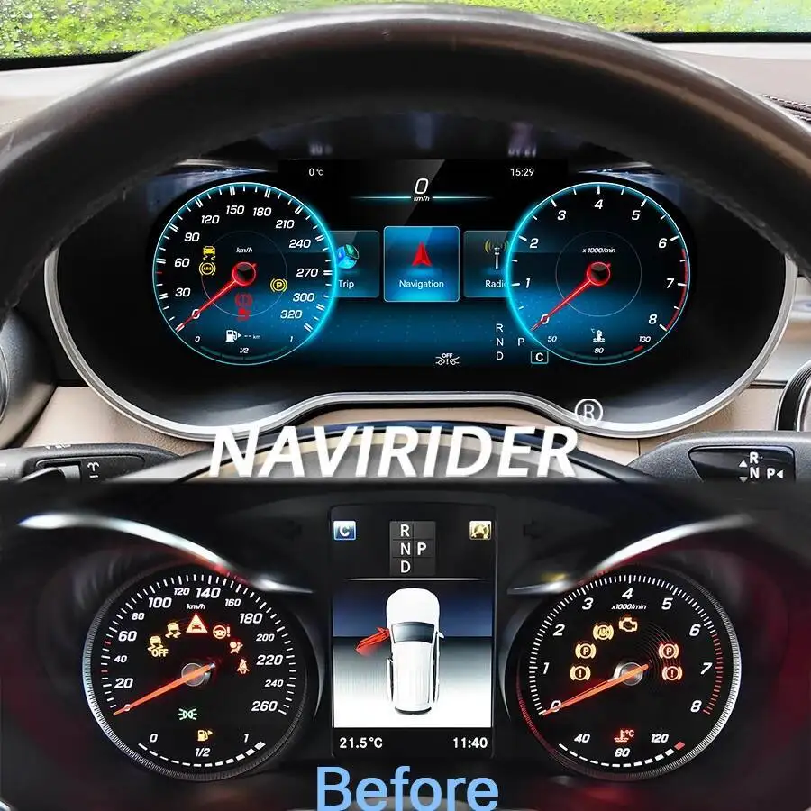 for Mercedes Benz GLC C-Class 2015-2018 Dashboard Upgrade 12.3
