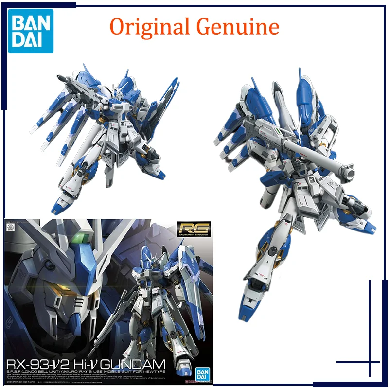 

Original Genuine RX-93-ν2 Hi-ν Gundam RG 1/144 Bandai Anime Model Toys Action Figure Gifts Collectible Ornaments