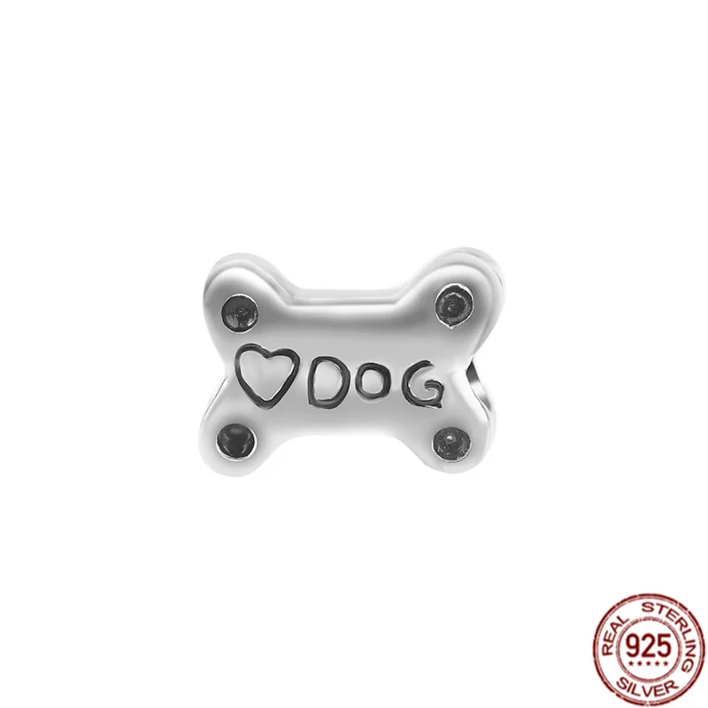 Hot 925 Sterling Zilveren Hond Hond Voetafdruk Serie Hanger Charme Kralen Fit Originele Pandora Armband Sieraden