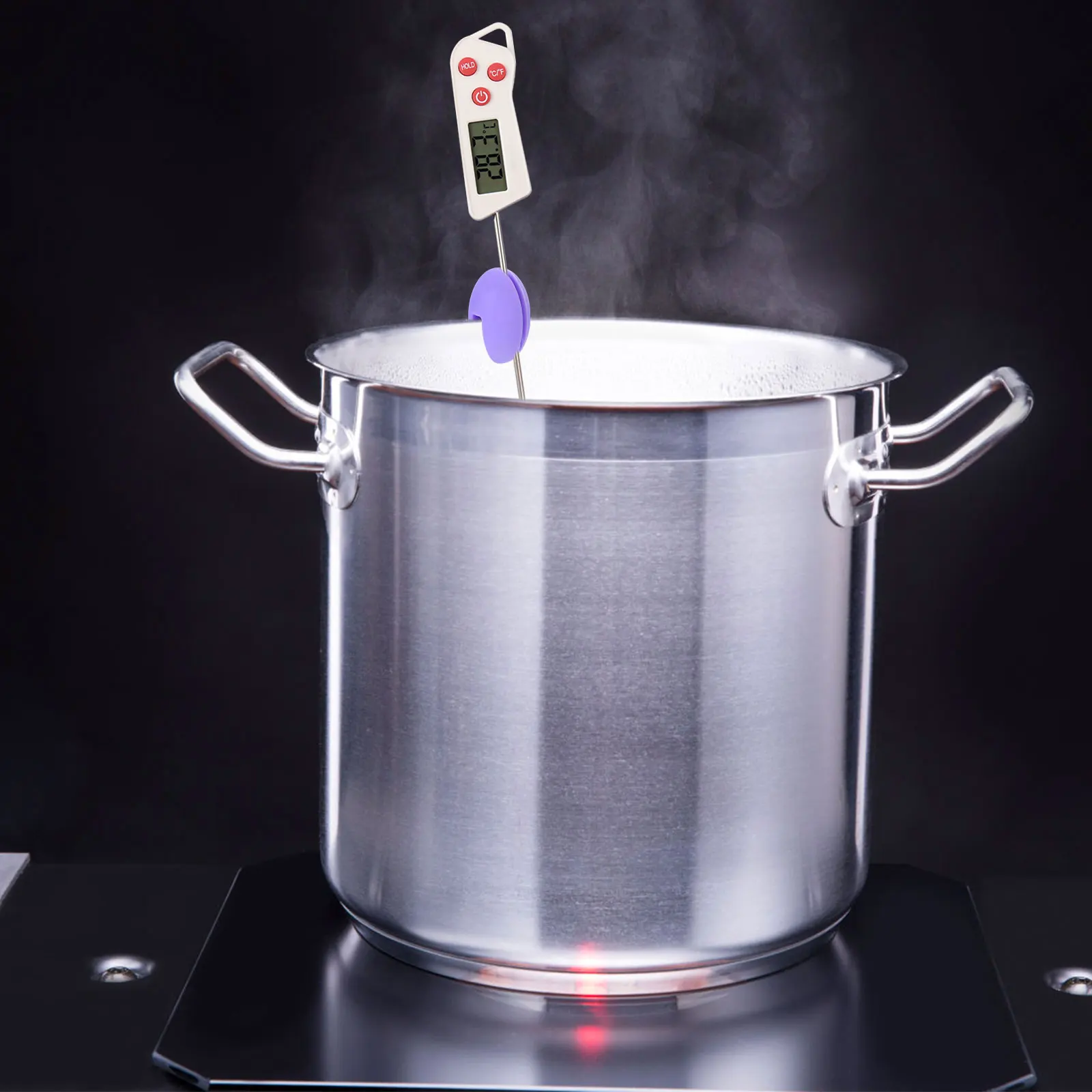 

Thermometer Pot Clip Silicone Temperature Probe Clamp Cooking Thermometer Holder Bracket For Baking Candy