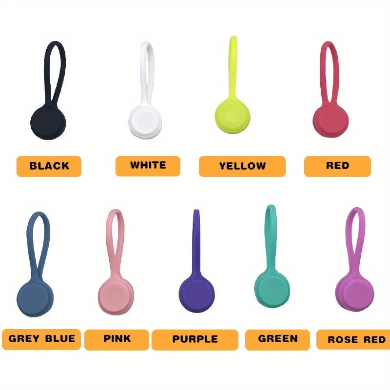 10 قطع 11 سم سلك اللفاف - تخزين كابل بيانات قوي متعدد الأغراض لكابلات شحن سماعات الأذن