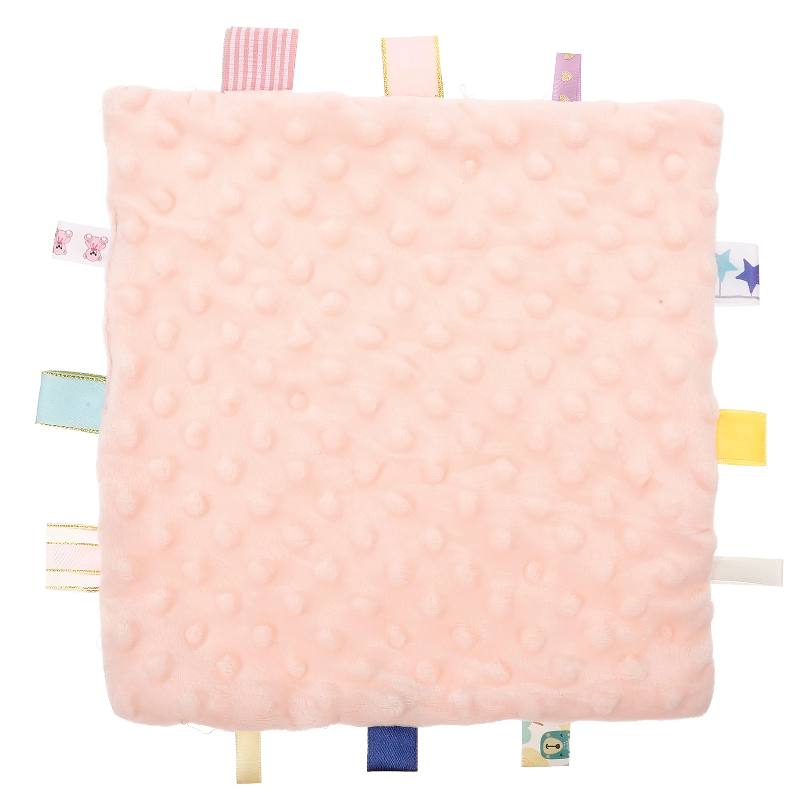 

Soothing Towel Baby Sensory Crystal Pink Decorative Small Blanket for Teething Toddlers Secure Sleep