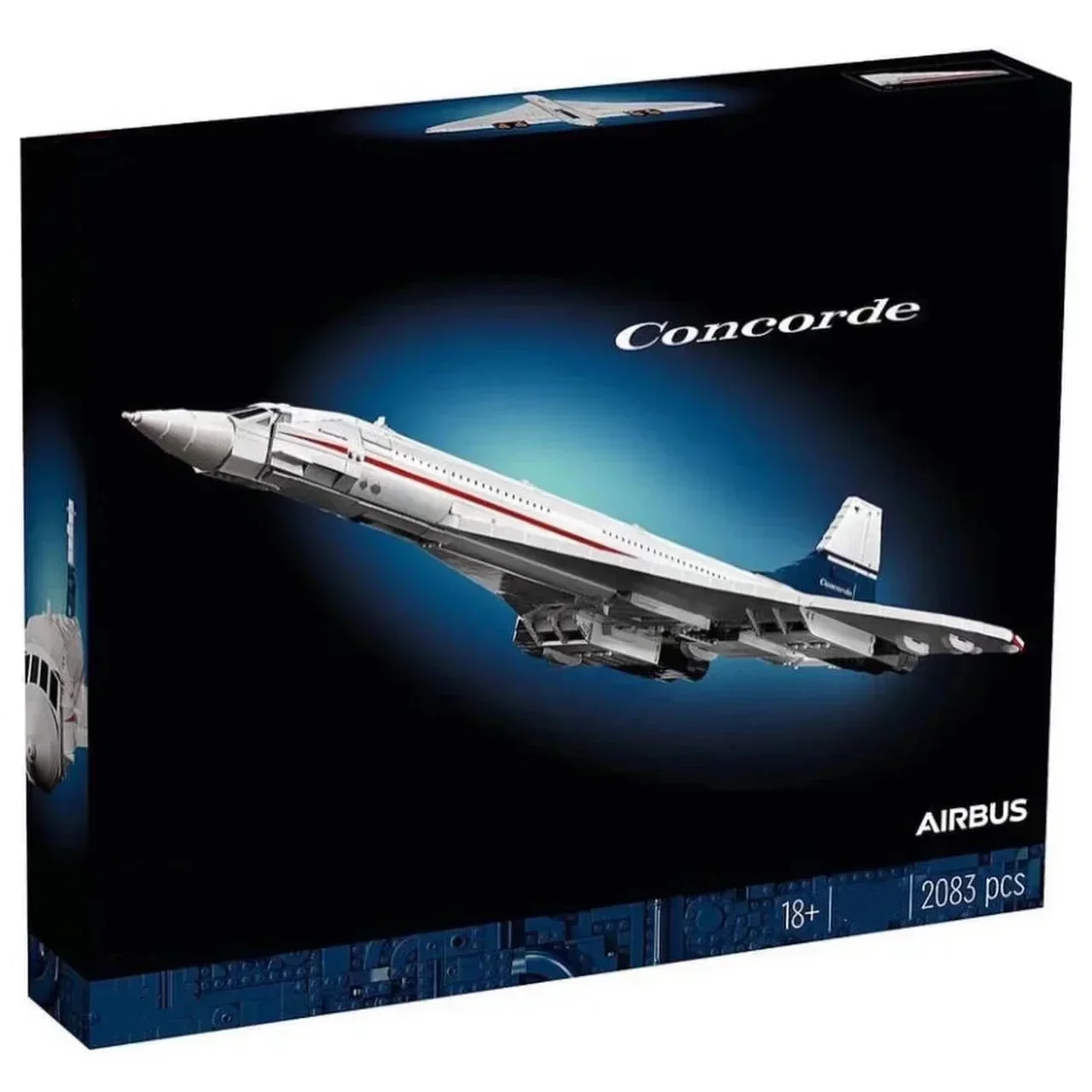 

NEW 10318 ICONS Concorde Airbus Famous Supersonic Commercial Passenger Airplane Model Building Blocks Toys For Kids Gifts