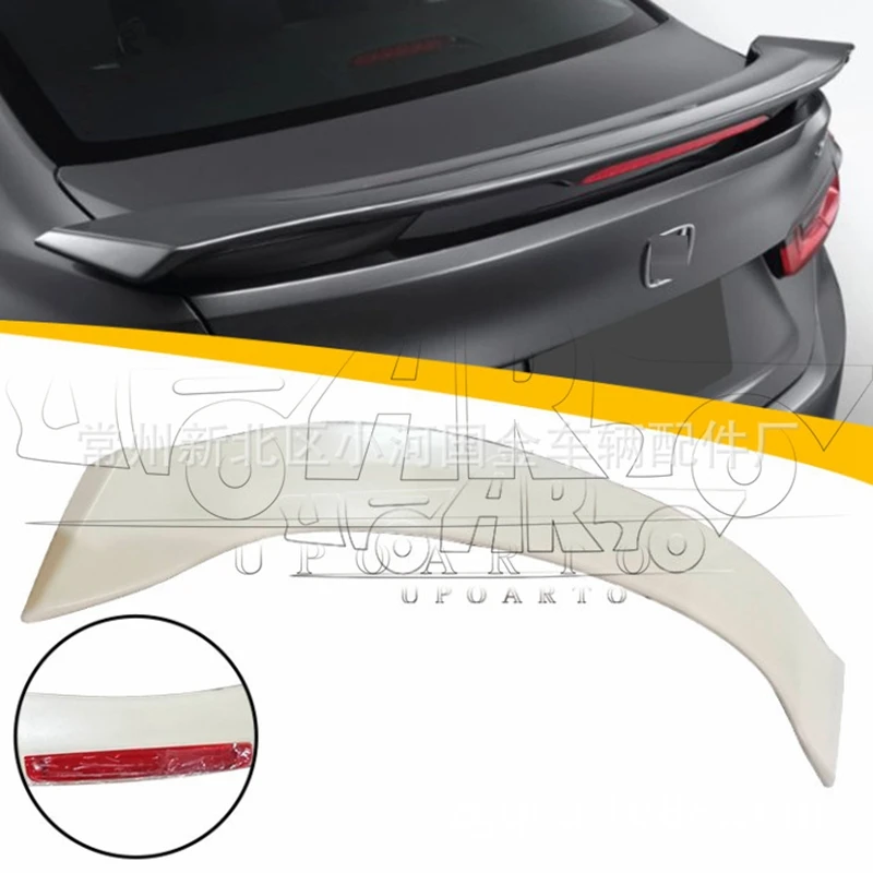 For Honda City 2021 high quality ABS Plastic Unpainted Color Rear Spoiler Wing Trunk Lid Cover Car Styling