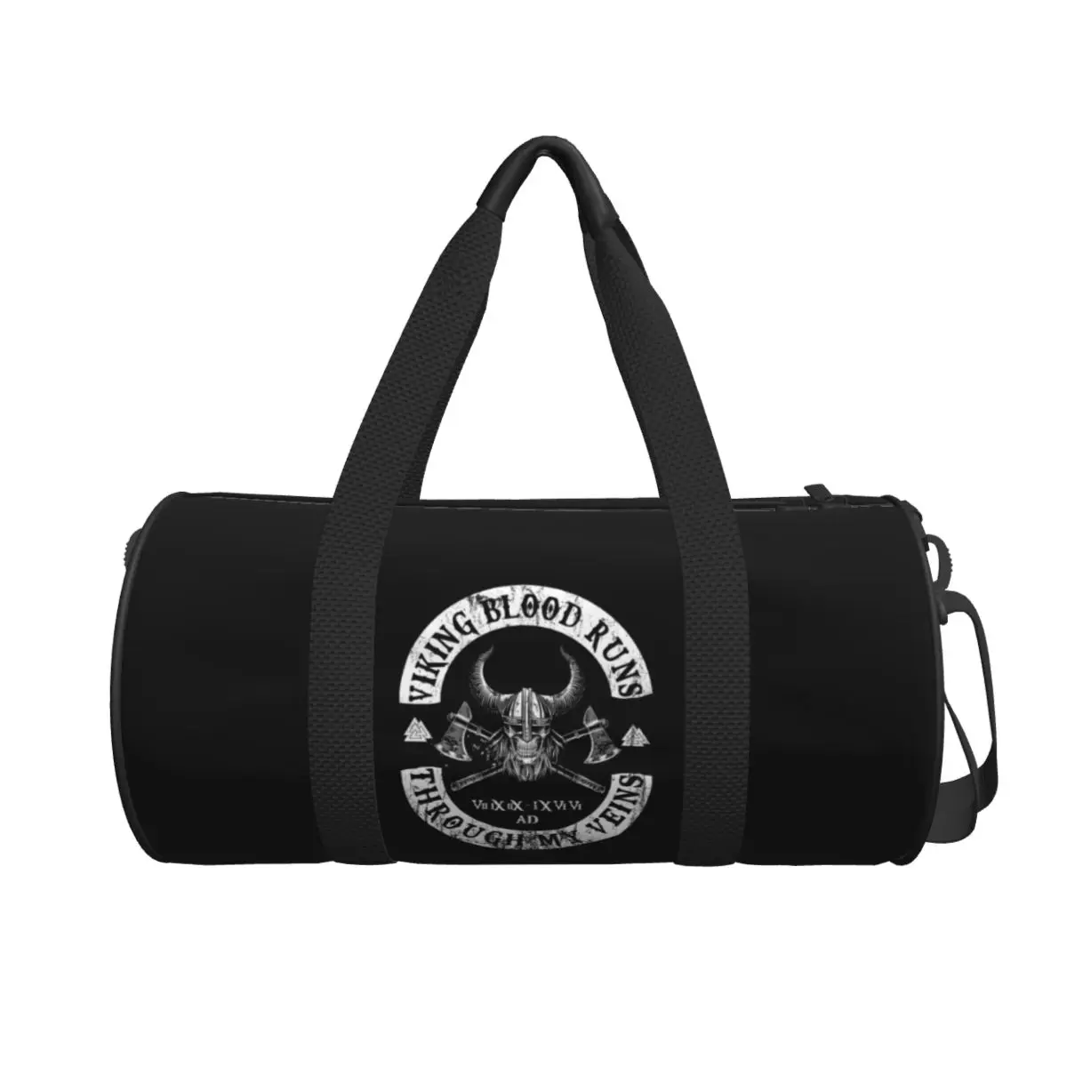 

Viking Blood Runs Through My Veins Большая спортивная сумка Многофункциональная дорожная сумка Duffle Сумки Сумка для фитнеса