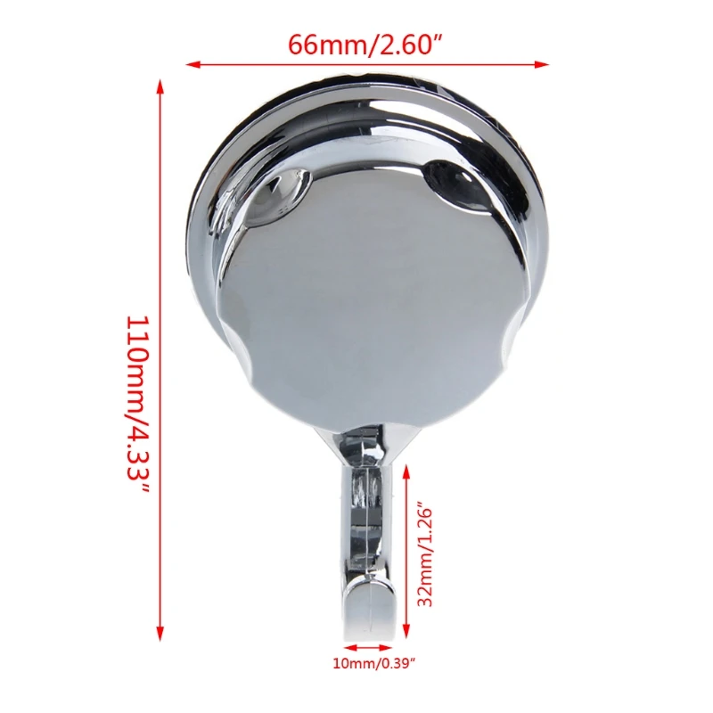 367A Chromed Suction Cup Kitchen Hooks for Towel Hooks Bathroom Wall Hook Vacuum Hook image 2
