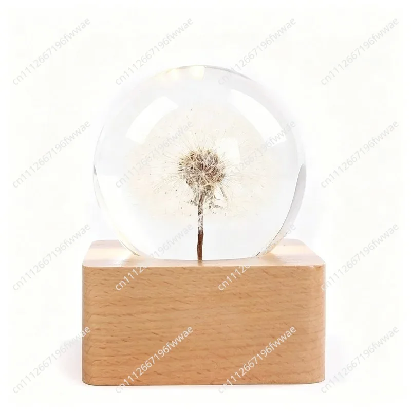 Crystal Ball Music Box Night Light,Rotating Specimen Lamp with Gentle Melody,Romantic Decorative Gift for Bedroom or Birthday