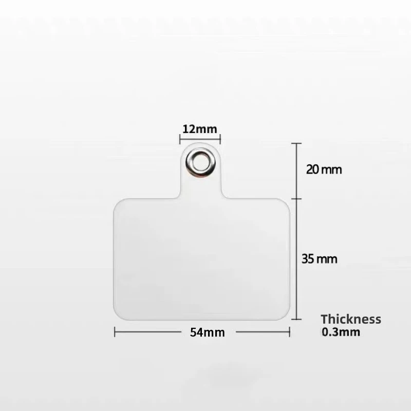 العالمي الهاتف المحمول مكافحة خسر الحبل بطاقة طوقا مشبك شفاف انفصال الحبل طوقا معلقة الحبل مربع التصحيح 1-30 قطعة