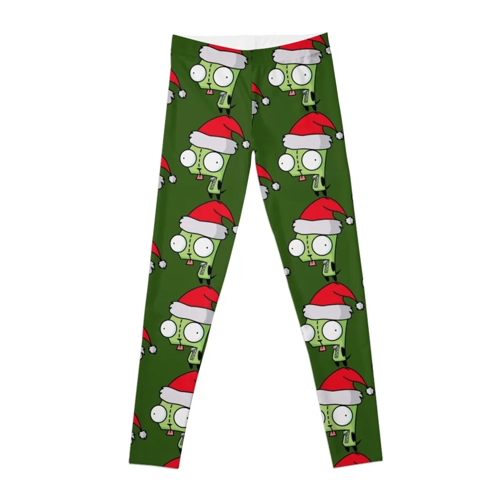 Invader Zim - Santa Gir [Green] Leggings leggings for physical