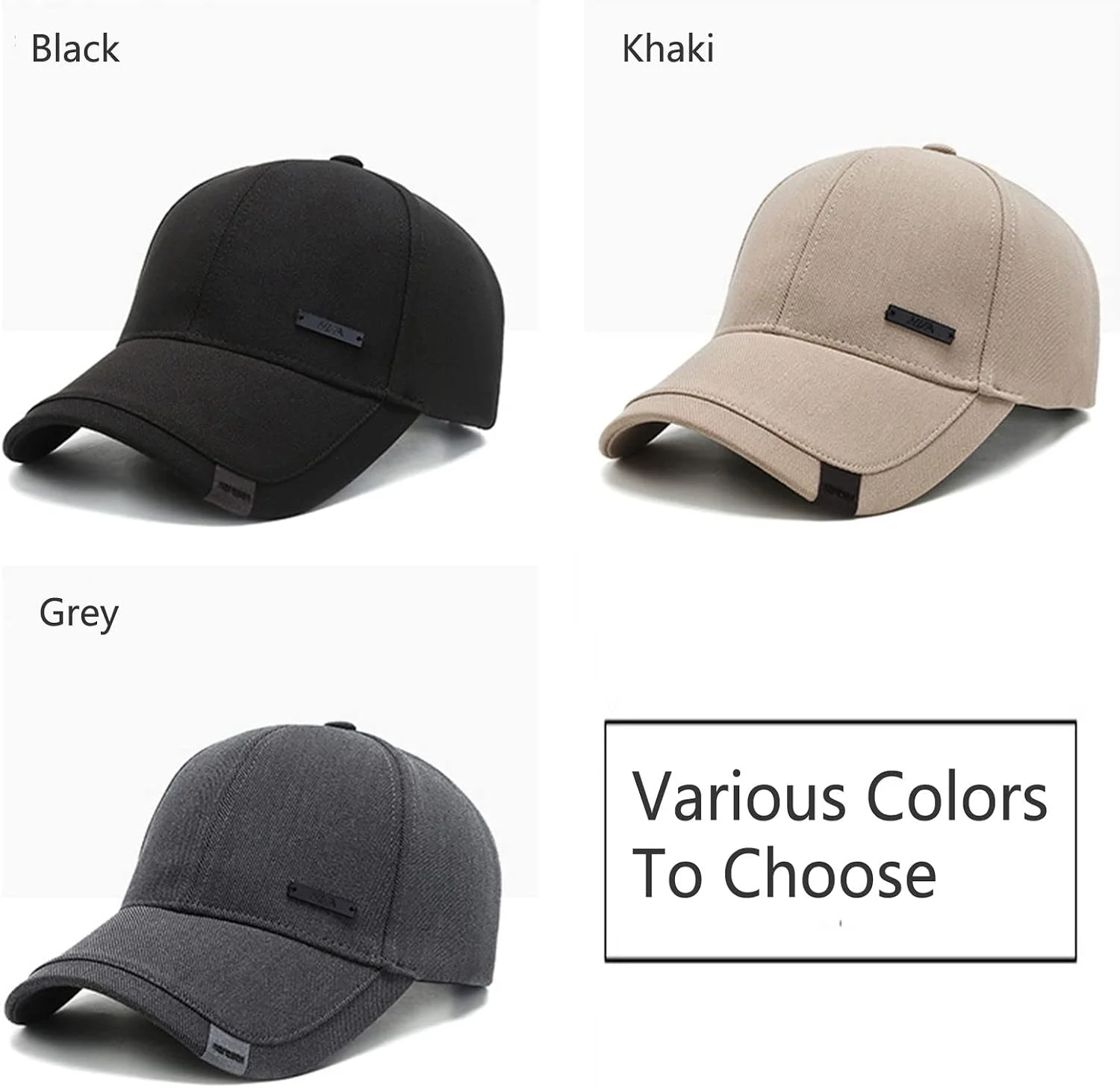 Retro cotton dad hat, double-layer hat, adjustable baseball cap, fashion truck driver hat, men's headdress