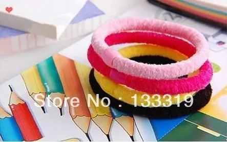 Fashion Candy Color Hair Rope Jelly Color Headband Rope Ponytail Hair Accessories(Random Hair color) New Fashion