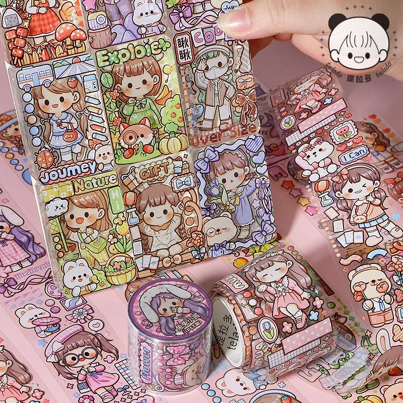 1pcs/1lot Decorative Adhesive tapes embarking upon Masking Tapes cartoon diary Scrapbooking Scrapbooking Stickers