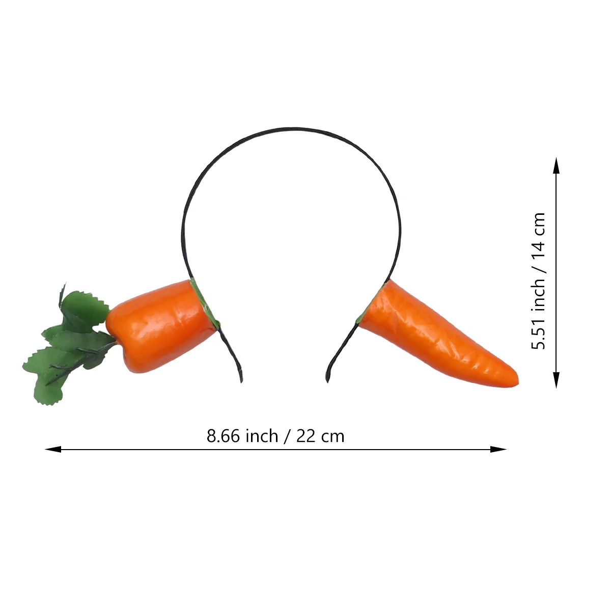 

Woman Hair Hoops Carrot Design Comfortable Fit Great for Holiday Festival Party Photo Shoot Accessory