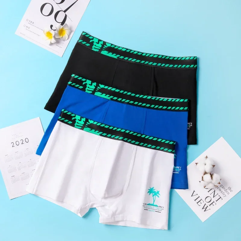 

5 шт. Мужское спортивное белье из модала, дышащие трусы, модные и оригинальные, с плоскими манжетами, для мужчин.