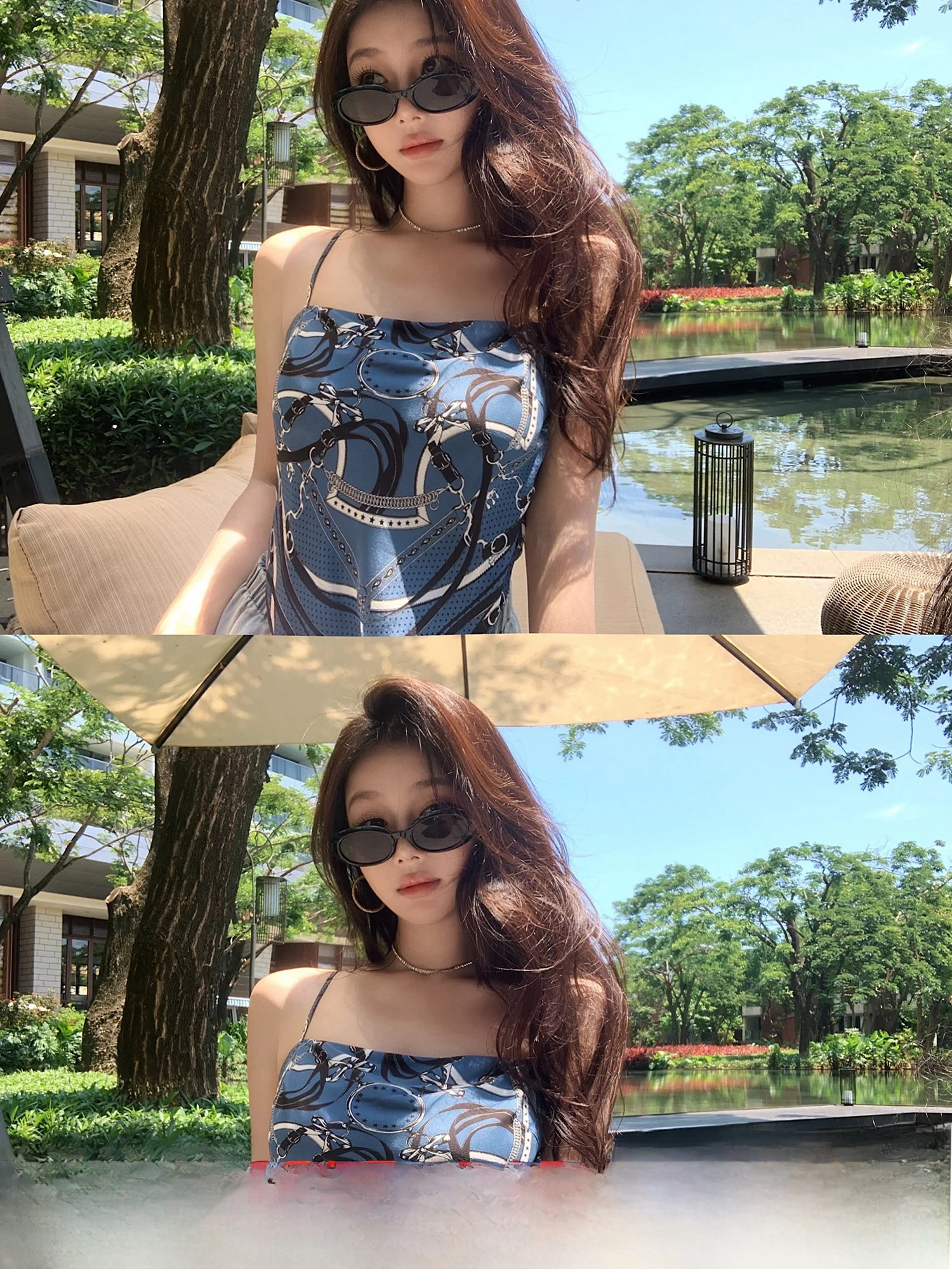 

Lilylikes Vintage Silk Square Scarf Print Tube Top Women's Faion Versatile Strapl Vest ort Length Summer Wear