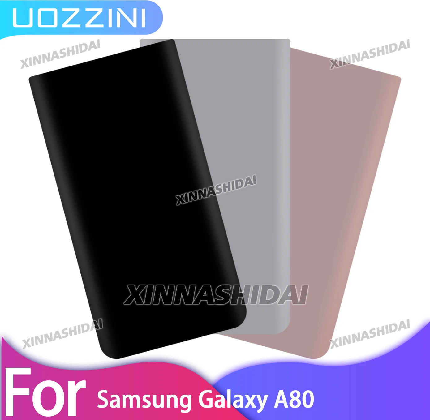 New Super For Samsung Galaxy A80 Battery Back Cover Glass Panel Rear Door Glass Housing CaseFor Samsung Galaxy A80
