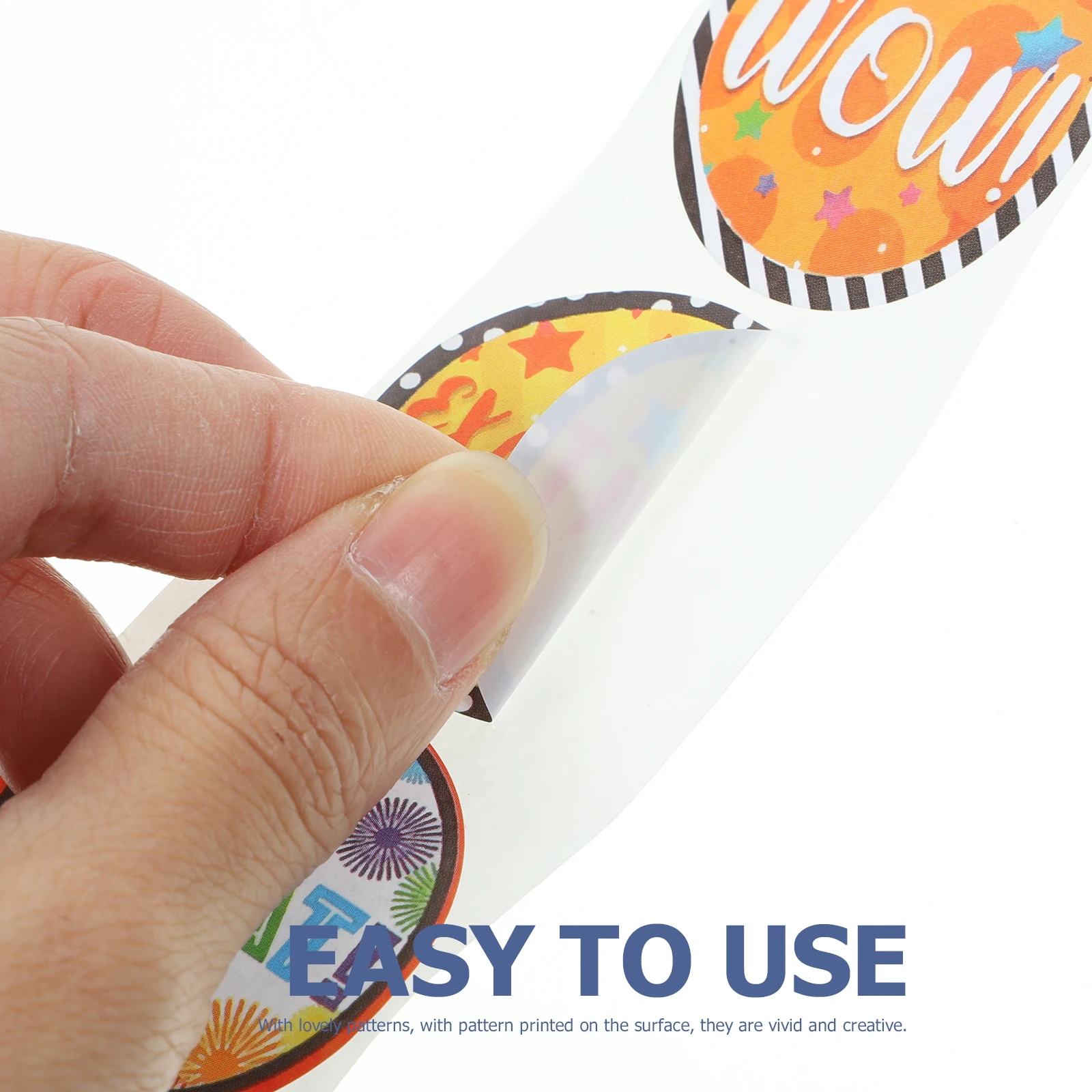 

1 Roll Reward Stickers Cute Patterned Homework Encouragement Decals for Inspirational Classroom Gift Sealing Decor