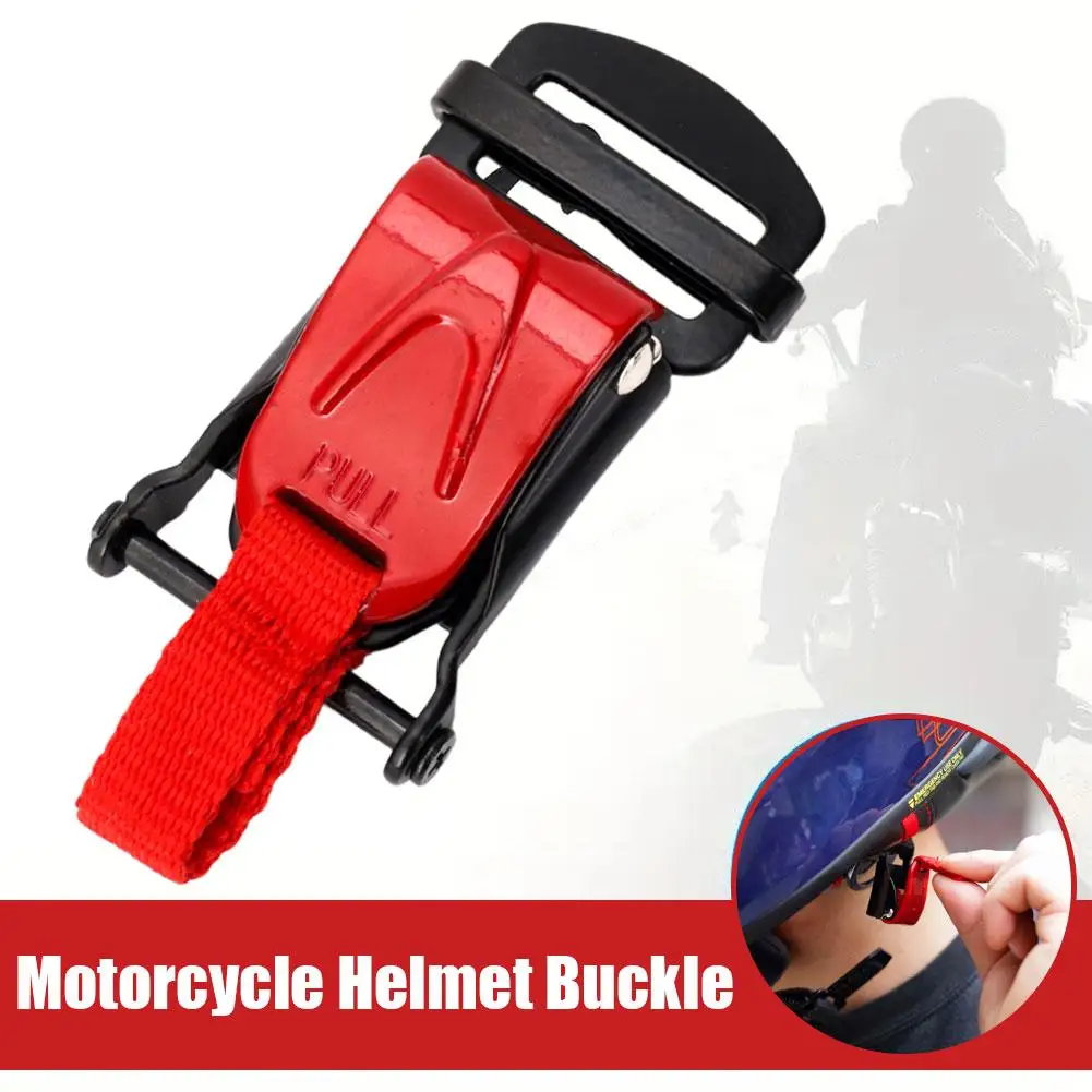 1pc Motorcycle Helmet Buckle Bike Helmet Clip Chin Strap Quick Release Pull Buckle For Scooter Bicycle Accessories X9r0