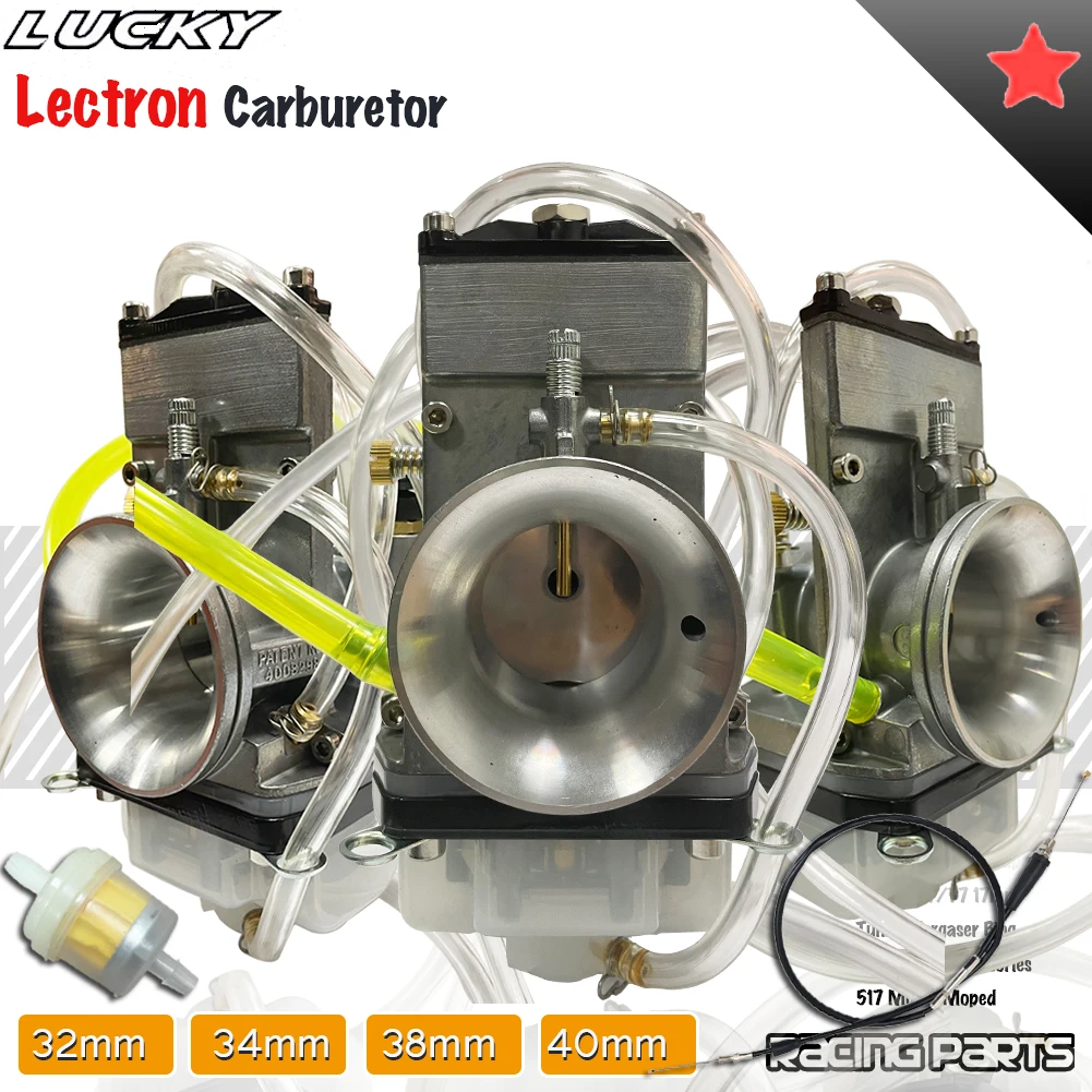 28 30 36 38 40 32 34mm Lectron High Velocity Adjustable Power Jet Carburetor with Cable for YZ250F KX250F RMZ250 CRF250R CRF450R