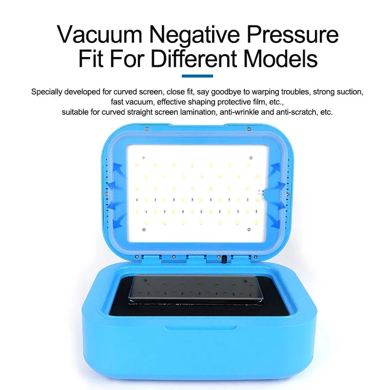 SUNSHINE Intelligent UV Curing Vacuum Laminating Machine For Straight Curved Soft OCA Film Screen Cell Phone Repair Tool