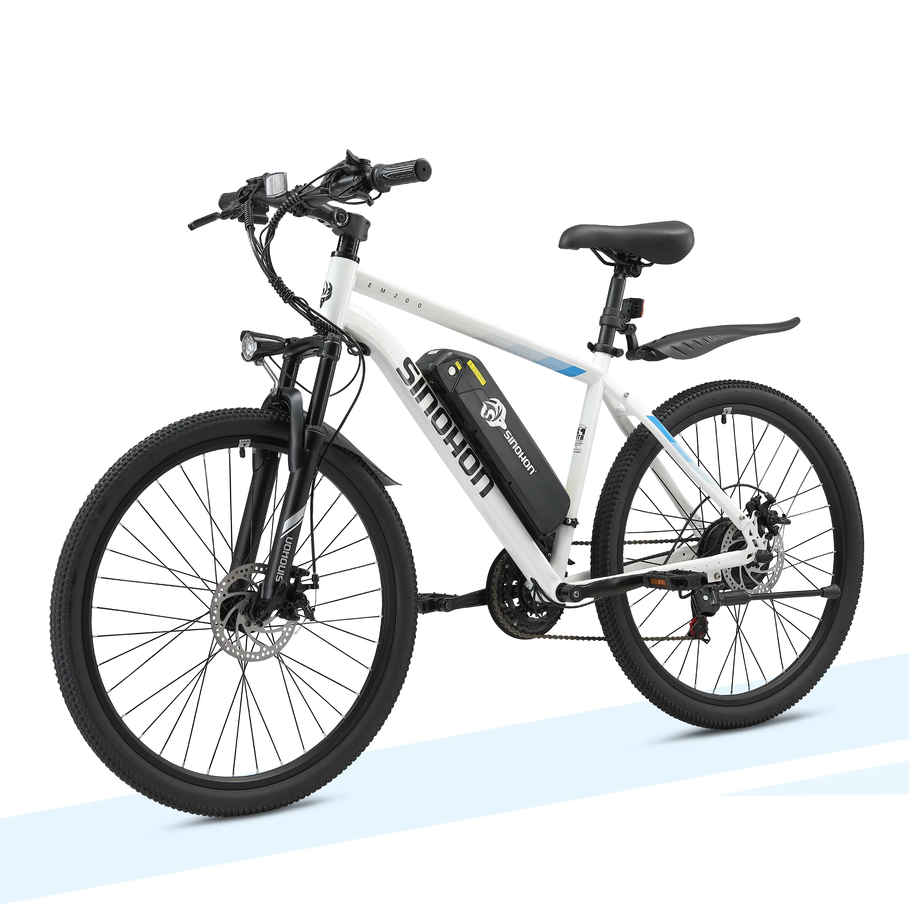 

SINOHON EM200D Adult Electric Bicycle,500W city ebike, 36V 10.4AH commuting E-bike, 26 Tire Electric Bike