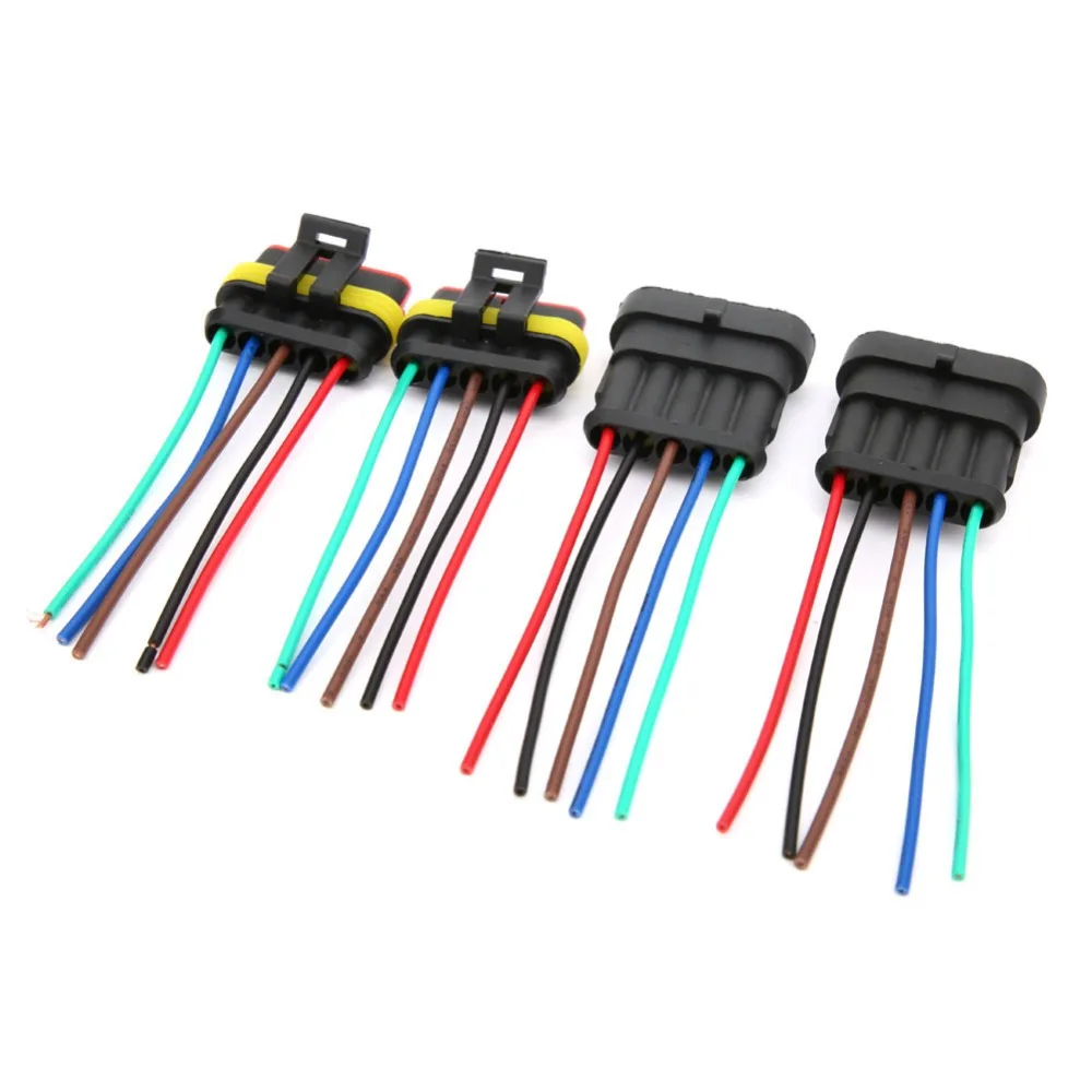 Available 5 Pin Car Waterproof Connector With Wire Cable Male/Female Car Connector Waterproof Electrical Connector Marines