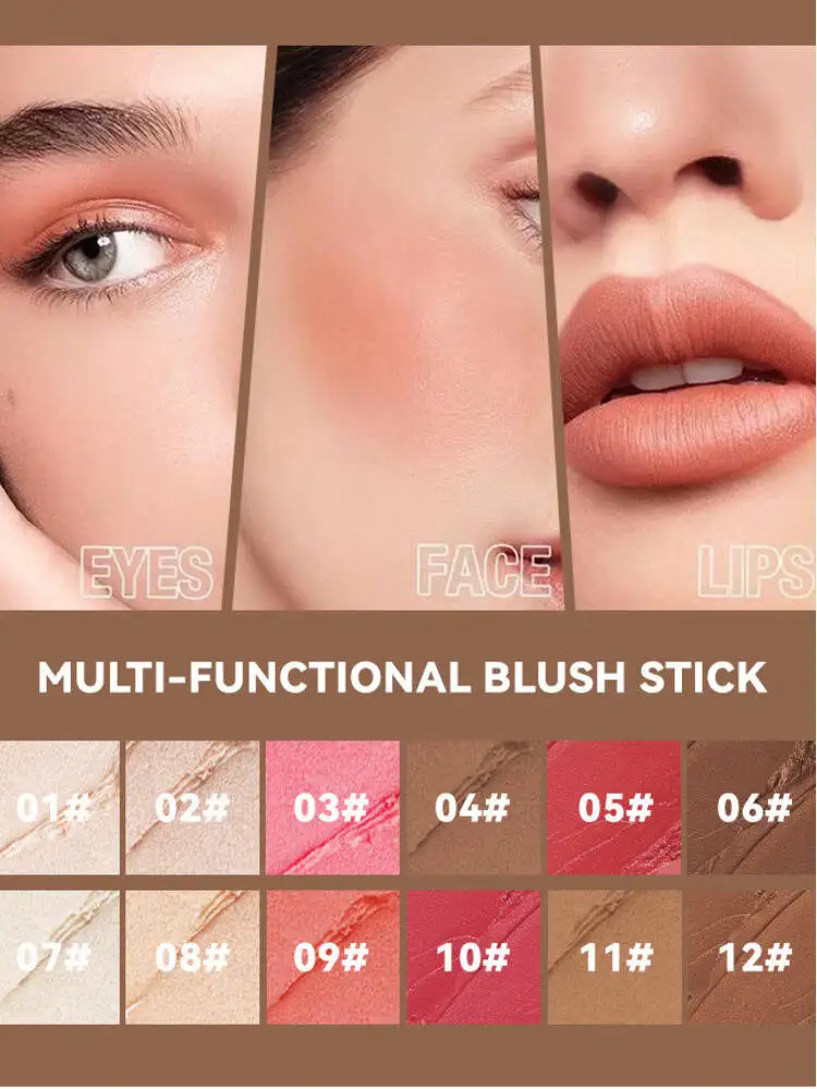 MLSMILE Evidenzia Contorno Confezione da 3 Per Trucco 3D Schiarente Tono Della Pelle Viso Blush Stick Set da 3 Pezzi 2025 Nuovo