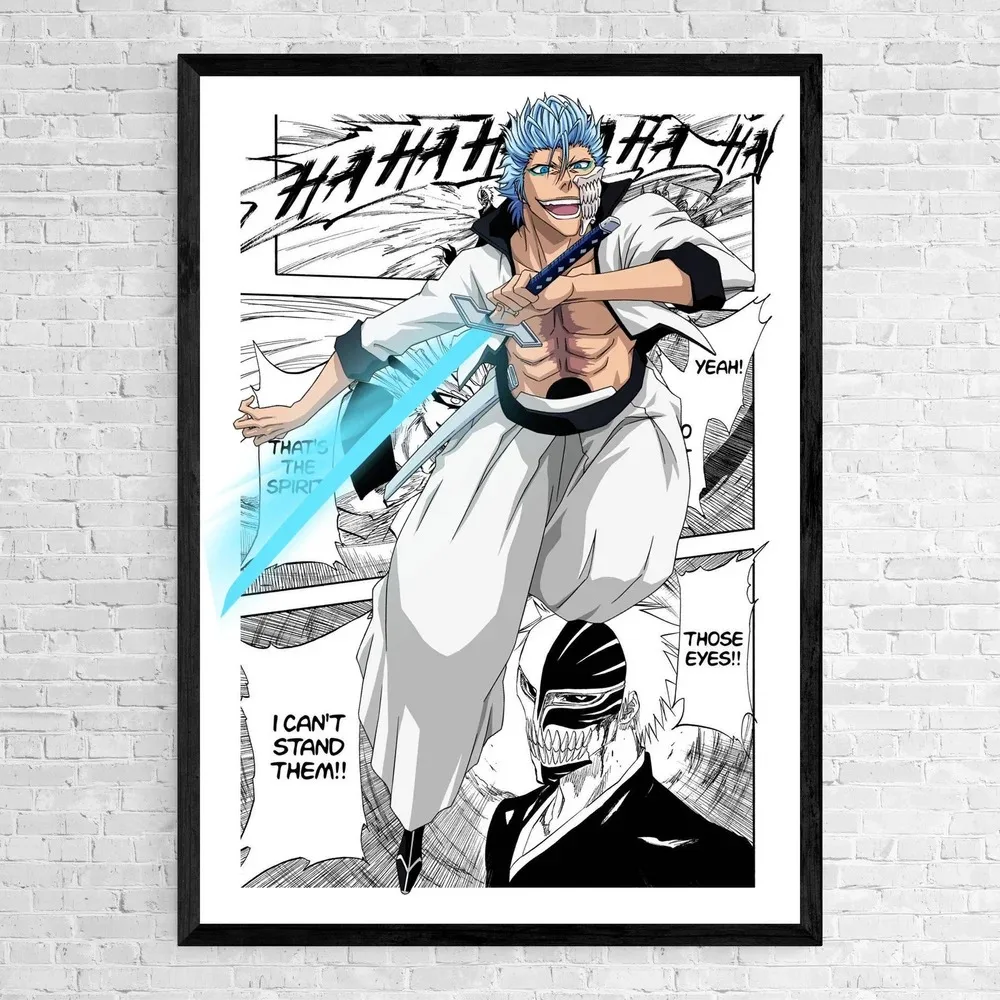 Set of 6 Comic Wall Art Poster Japanese Manga Bleach Canvas Painting Print Ichigo Canvas Picture for Home Wall Decor Cuadros