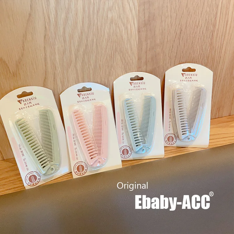 Hair Comb Foldable Portable Travel Antistatic Mini Curly Hair Detangler Plastic Lightweight for Women Girls Daily School Home