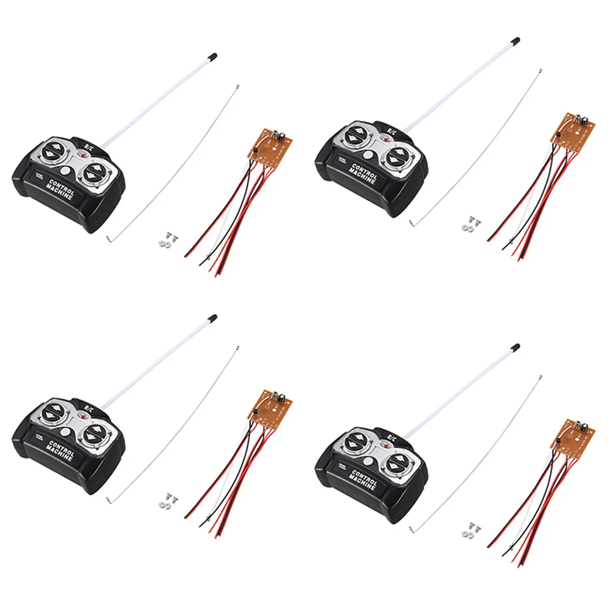 

Y34A 4X 5CH 27Mhz Remote Controller Unit Receiver Circuit Board+Remote Control for RC Tank Car Toy Radio System