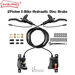 DYISLAND LD200 2Pistons E-Bike Hydraulic Disc Brake Set 2PIN Power Off Electric Bicycle Hydraulic Disc Brake With Mounting Tool