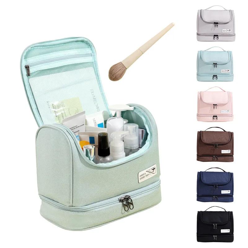 Travel Dry Wet Separation Cosmetic Bag Women Large Capacity Toiletry Case Multifunctional Makeup Bag Bathroom Organizer Box