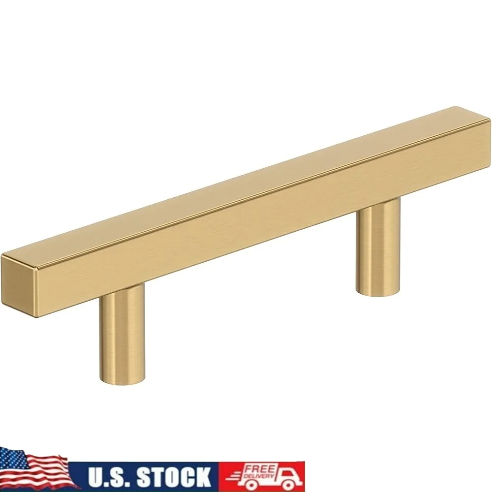 

Современная тяга для шкафа 76 мм, цинковая фурнитура от центра до центра. Простая установка. Универсальная прочная отделка из бронзы цвета шампанского. Обновление дома.