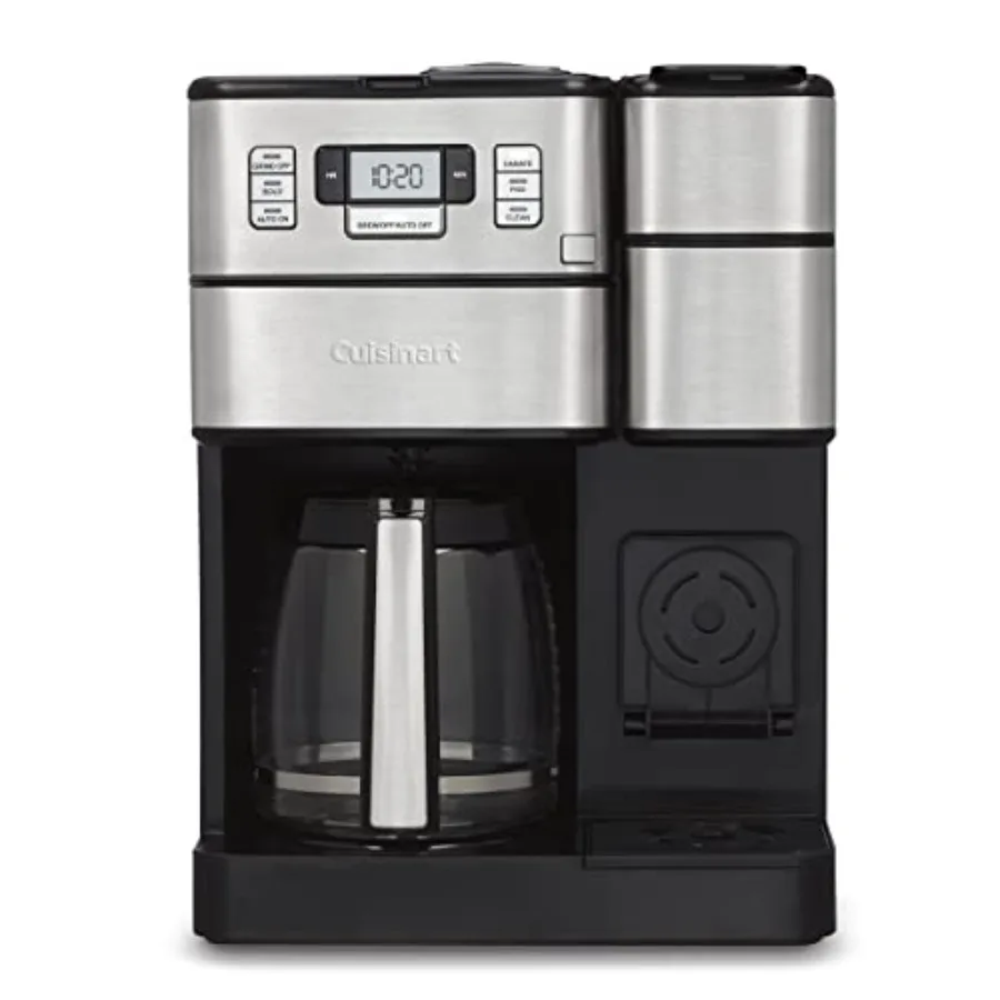 

Кофемашина Center Grind and Brew Plus со встроенной кофемолкой, объемом порций 6, 8 и 10 унций, черная/серебристая, SS-GB1NAS