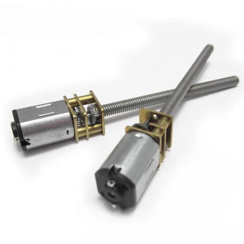 DC 3V 6v 12v gear motor N20 long shaft screw motor M4-55 threaded rod low speed metal Electric motor Smart car