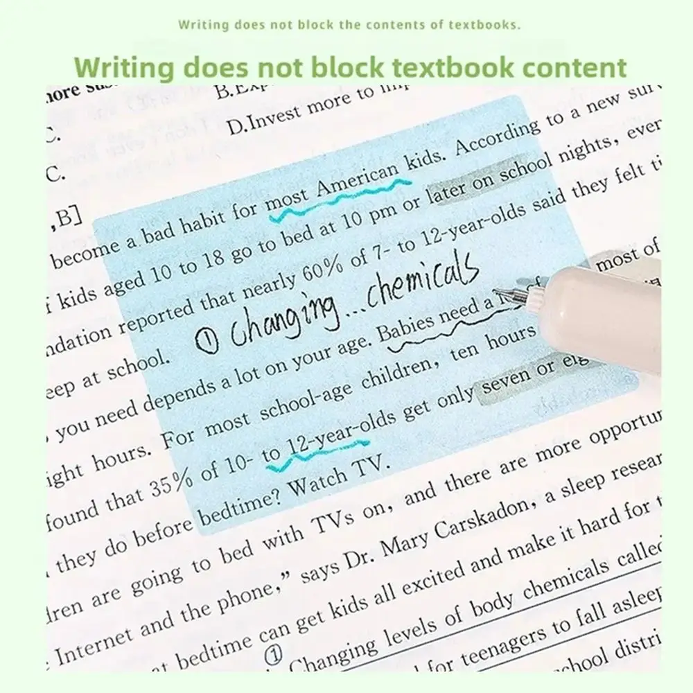 

105Sheets INS Kawaii Pull-out Sticky Notes Creative Translucent Cartoon Notepads Pullable Full Adhesive Colorful Memo Pad Diary