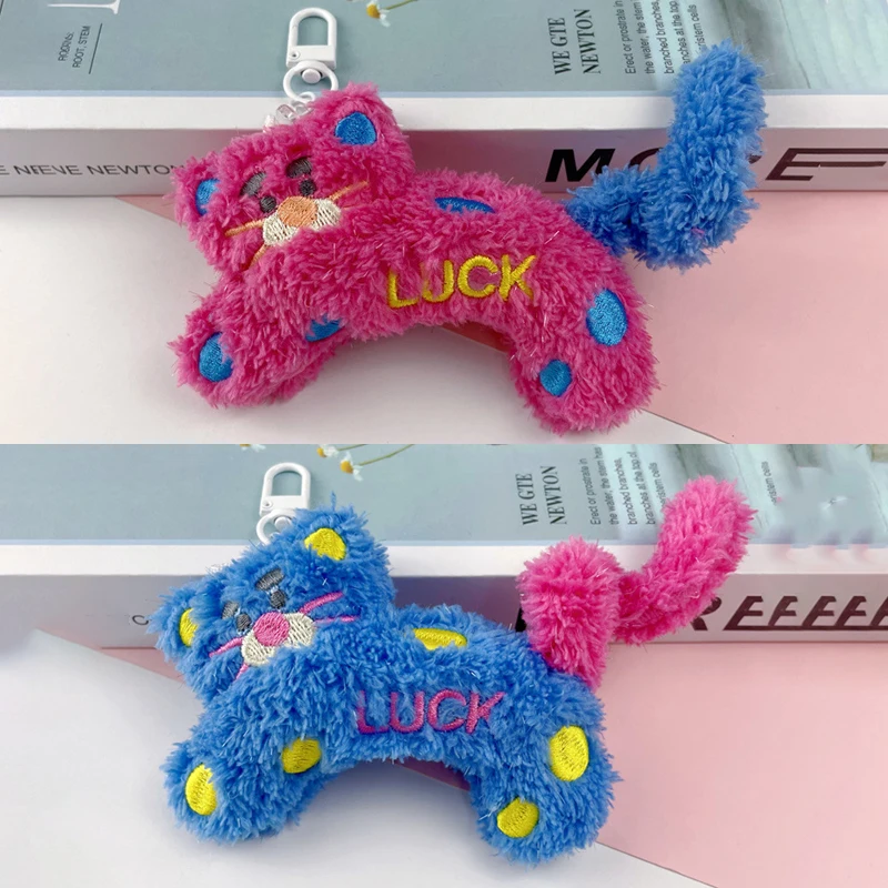 1pc novidade criativo bonito gatinho de pelúcia boneca pingente diy kawaii mochila decoração acessórios presentes engraçado saco charme presente da menina